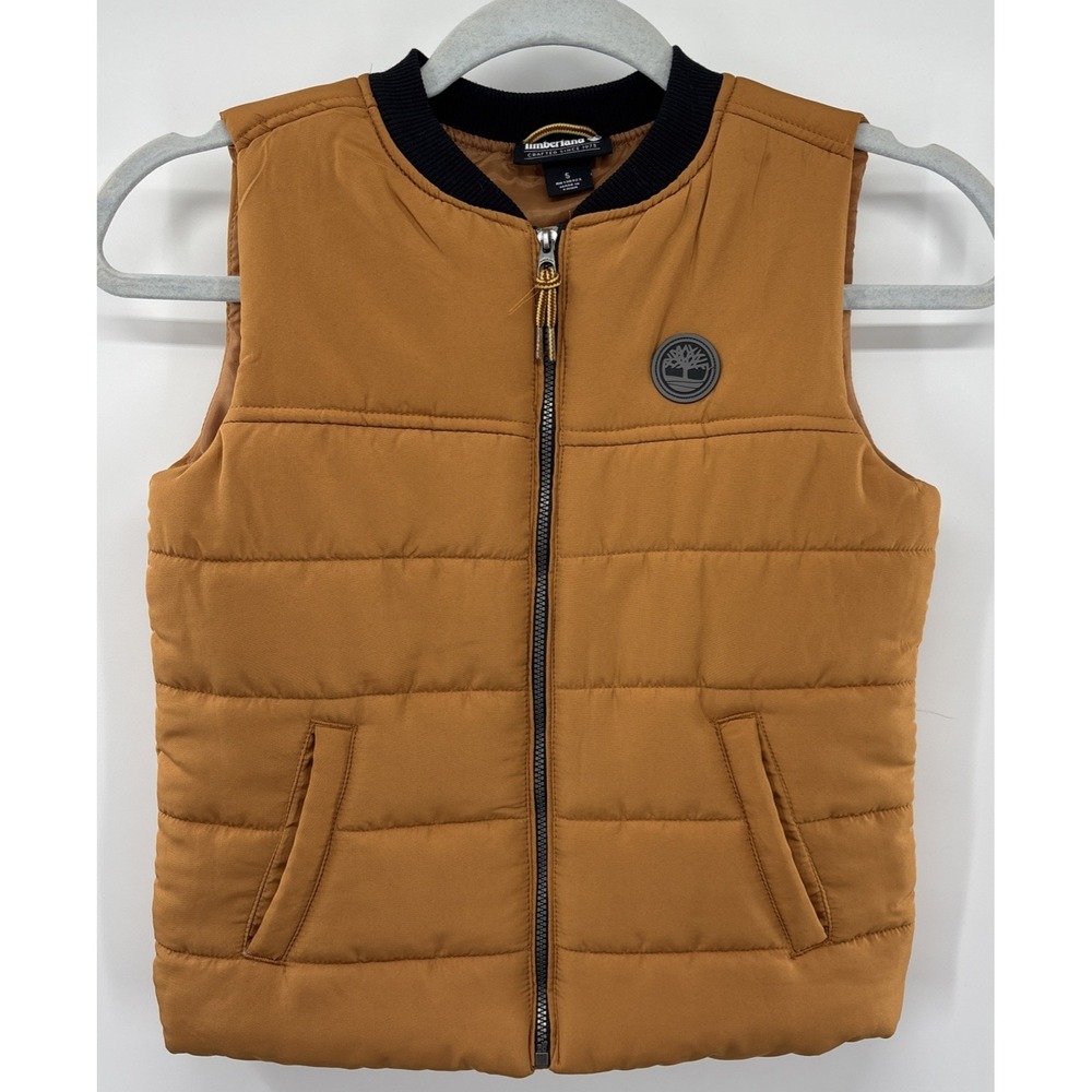 Timberland‎ Outdoor Puffer Vest Jacket  Boy Sz 5T Camp Fall Winter Pockets